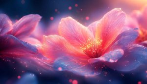 Pink and Blue Petal Flower 4K Mobile Wallpaper Backgrounds