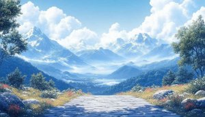 Majestic Mountain Landscape Wallpaper for Desktop Backgrounds in 4K