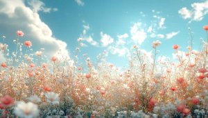 Spring Meadow Mobile Wallpaper - Pink Flowers Desktop Background 4K