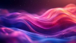Abstract Waves Purple Pink 4K Desktop Background Mobile Wallpaper