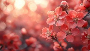 Red Spring Flowers Wallpaper 4K Desktop Background Free Mobile Image
