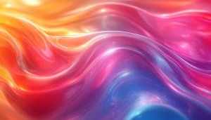 Colorful Waves Abstract Art 4K Desktop Background Mobile Wallpaper