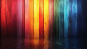 Colorful Wood Wall Texture Abstract Art 4K Desktop Wallpaper