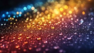 Water Droplets Bokeh Lights 4K Desktop Background Mobile Wallpaper