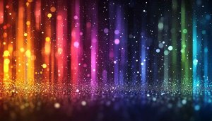 Colorful Sparkle Particle Lights 4K Desktop Background Free Mobile Wallpaper