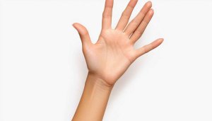 Open Hand Aesthetic White Background, Human Skin Tone Mobile Wallpaper