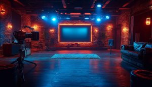 Film Studio Set Design Mobile Wallpaper and Desktop Background