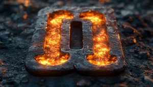 Glowing Metal Ingot Desktop Background - Free 4K Mobile Wallpaper