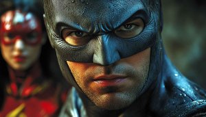 Intense Batman and Robin Superhero 4K Wallpaper for Mobile