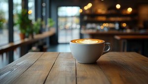 Latte Art Desktop Background | Free Coffee Shop Mobile Wallpaper