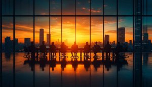 Board Meeting Sunset View 4K Desktop Background Free Mobile Wallpaper