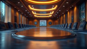 Formal Meeting Room 4K Desktop Background Corporate Conference