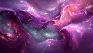 Galaxy Nebula Art Wallpaper, Purple Space Background 4K Mobile