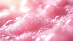 Abstract Pink Bubbles Texture Mobile Wallpaper, Clean Aesthetic Background