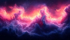 Colorful Galaxy Nebula 4K Desktop Wallpaper Background Space Art