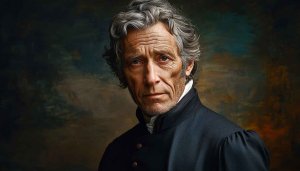 Historical Portrait Wallpaper, Vintage Style Man, Free Desktop Background