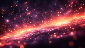 Abstract Orange Particle Beam 4K Desktop Wallpaper Free Mobile Background