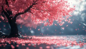 Pink Cherry Blossom Tree Desktop Wallpaper 4K Mobile Backgrounds