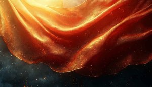 Golden Fabric Texture Mobile Wallpaper, Abstract Sparkle Background 4K