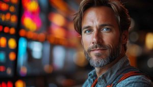 Handsome Man Portrait Blur Background Free Mobile Wallpaper Aesthetic Look