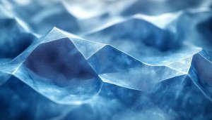 Crystal Ice Mountain 4K Desktop Wallpaper, Blue Abstract Background