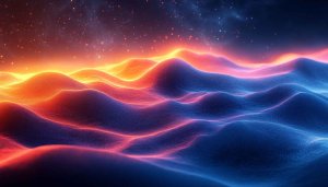 Abstract Glowing Sand Dune 4K Desktop Background Mobile Wallpaper