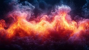 Fiery Smoke Wallpaper 4K Desktop Background for Free