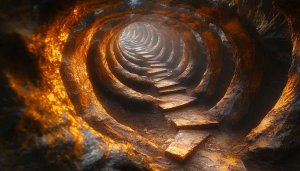 Magical Stone Pathway Tunnel Mobile Wallpaper and Desktop Backgrounds