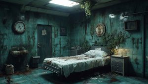 Creepy Abandoned Hospital Room 4K Desktop Wallpaper High Resolution