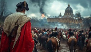 Napoleonic Wars Scene Mobile Wallpaper, Free Historical War Background