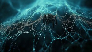Spiderweb with Dewdrops Mobile Background - Halloween Wallpaper Free