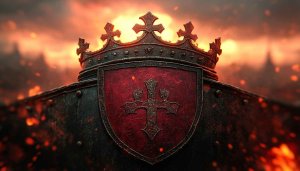 Medieval Knight King Armour Crest 4K Desktop Wallpaper Background