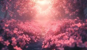 Pink Flower Scenery 4K Desktop Wallpaper Spring Blossom Background