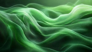 Abstract Green Fabric Waves 4K Desktop Background Mobile Wallpaper