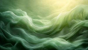 Abstract Green Waves 4K Mobile Wallpaper Smooth Texture Background