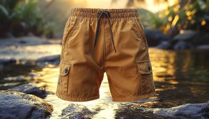 Khaki Cargo Shorts Nature Mobile Wallpaper Free Background