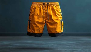 Mustard Cargo Shorts Wallpaper, Casual Fashion Mobile Background