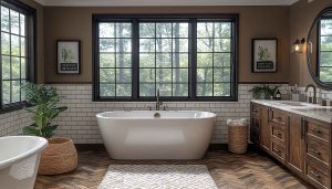 Modern Bathroom Interior Design Wallpaper 4K Desktop Backgrounds