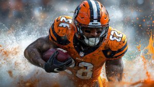 Cincinnati Bengals Football Player Running 4K Desktop Wallpaper