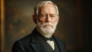 Elegant White Beard Portrait Wallpaper for Desktop Background Free