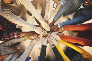 Diverse Hands Together Unity Free 4K Desktop Wallpaper